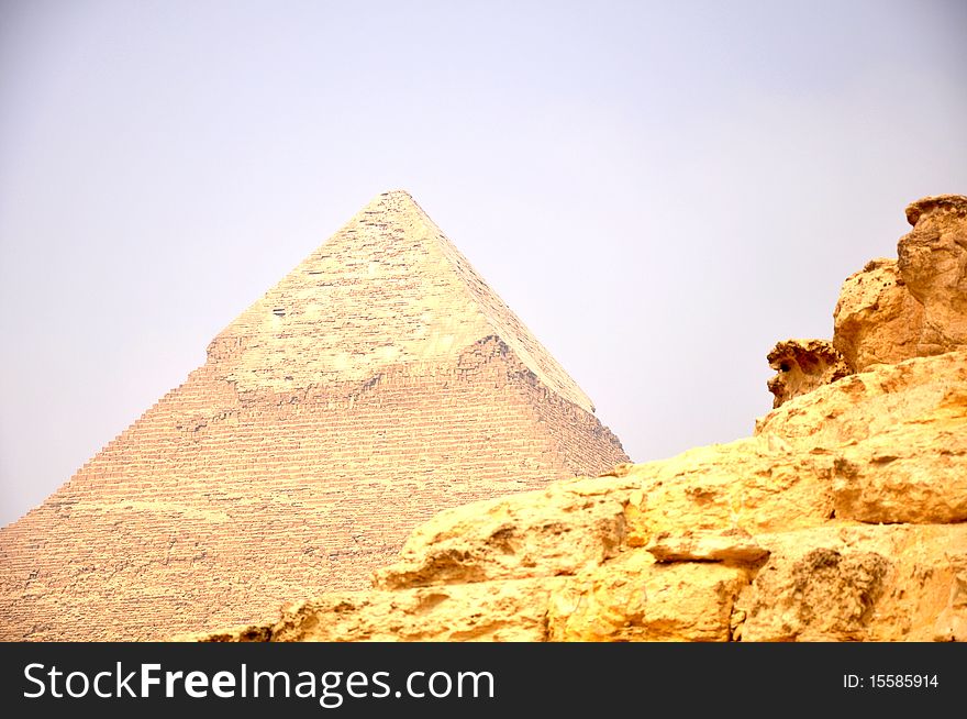The giant pyramid Giza in Cairo,Egypt.
