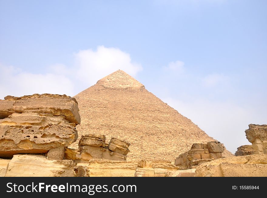 The giant pyramid Giza in Cairo,Egypt.