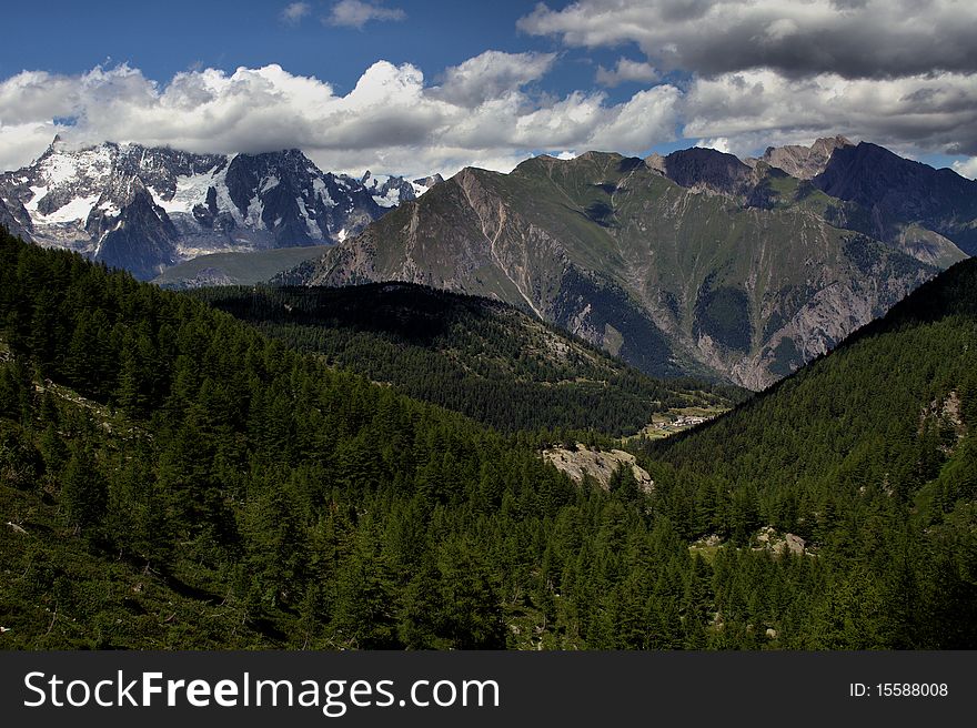 Alps in Aosta Valley