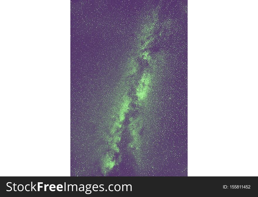 Billions of Milky Way Stars. Green background illustration. Billions of Milky Way Stars. Green background illustration