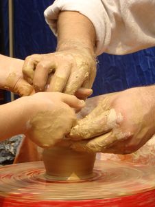 Unidentified Potter Making Clay Water Pots on Pottery Wheel. Editorial  Photography - Image of ceramic, handmade: 122139977