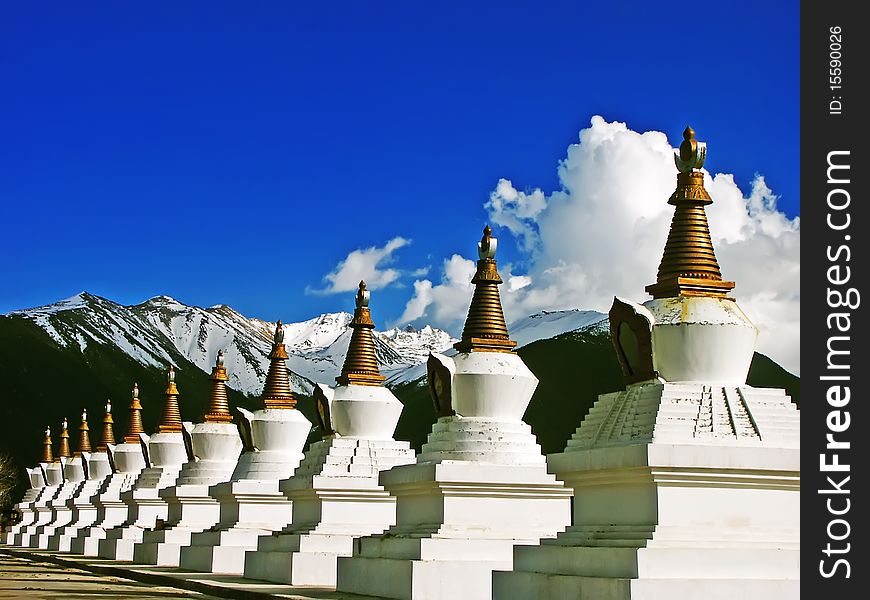 The White Buddhist Pagoda Group