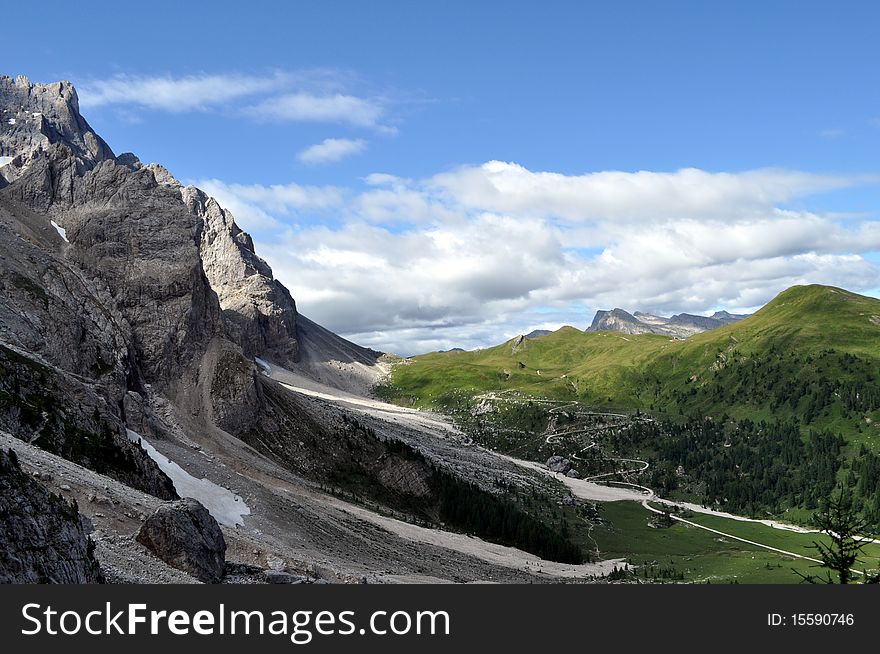 Landscape of Dolomiti