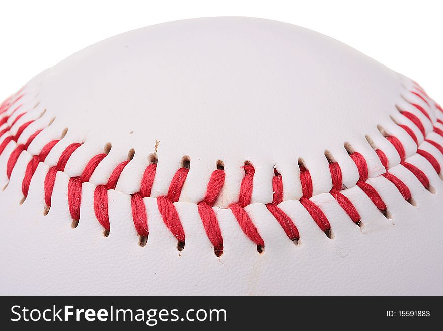 A white baseball with red stitching. Add your text to the ball. A white baseball with red stitching. Add your text to the ball.