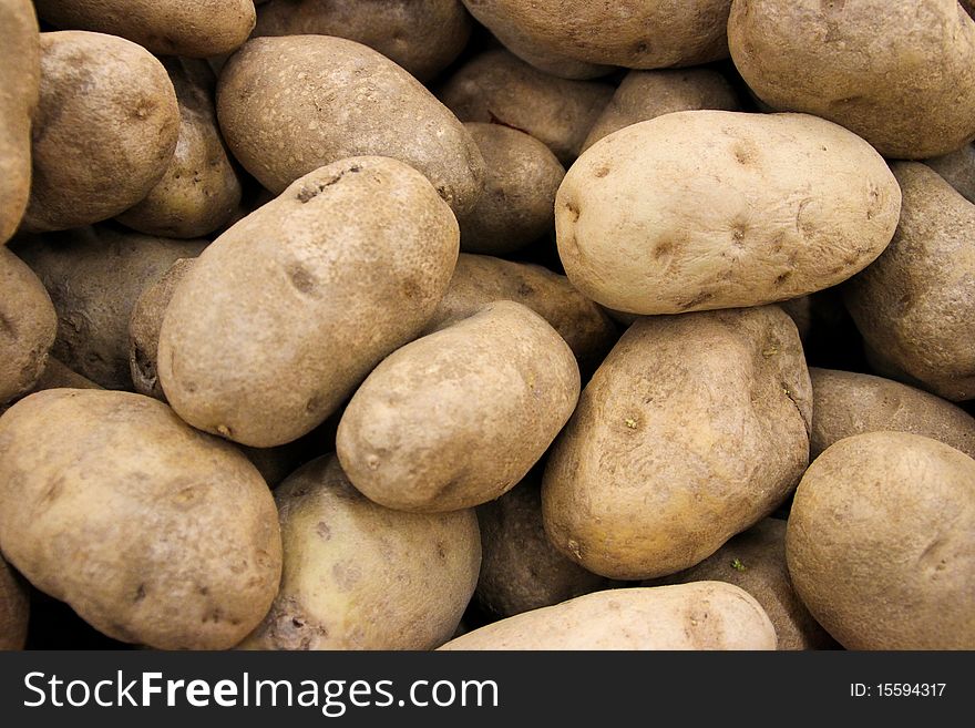 Fresh Potatoes Background