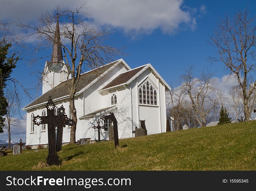 Cemetry at Gjemnes Church, Norway