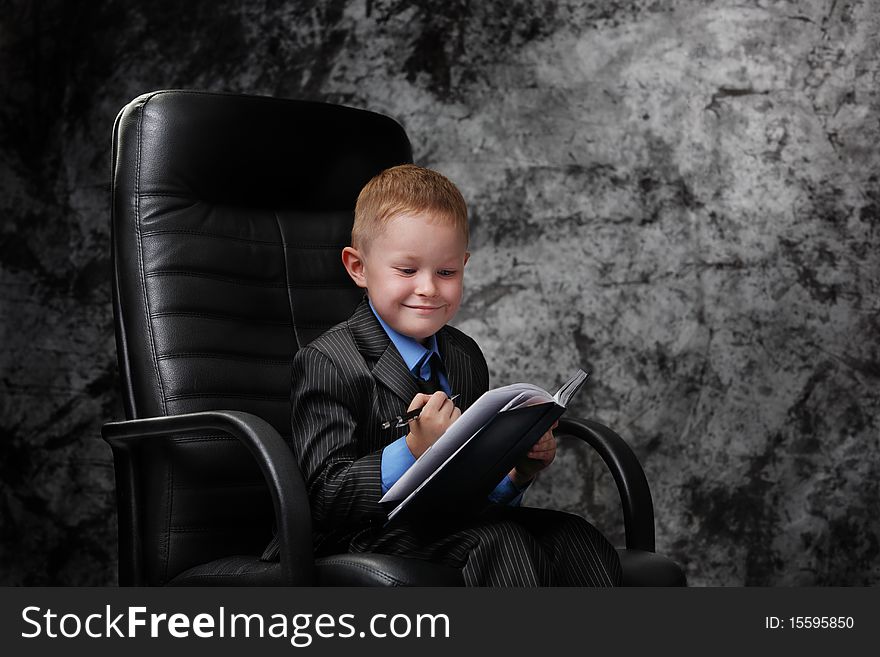 The little boy in a tie