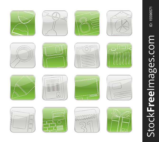 Business and office icons -  icon set