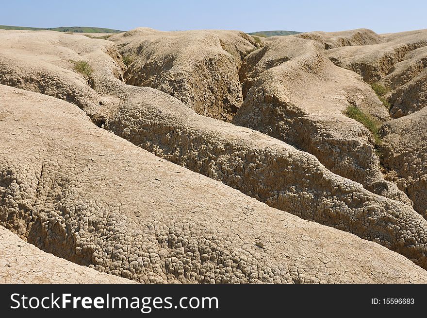 Dry land on a hot summer day