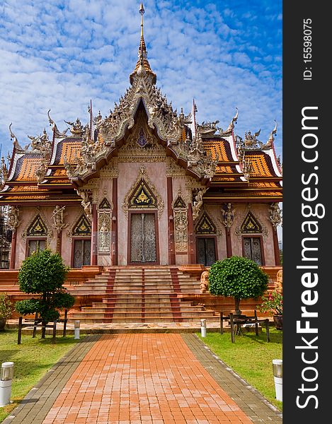 Buddhist temple in  Thailand.