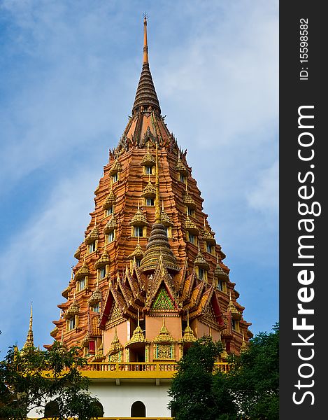 Thai Pagoda, buddhist architecture in Thailand