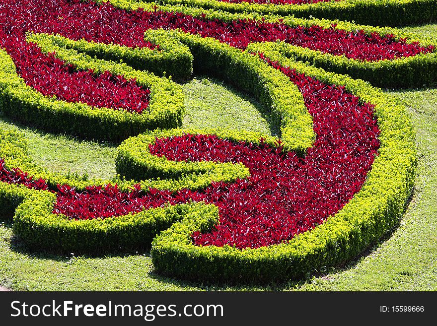 Flower garden, Kromeriz, Czech Republic