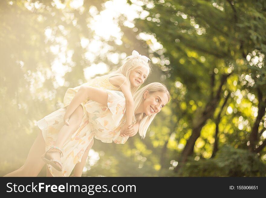 The love they share is beyond comparison. Mother and daughter outdoor