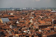An Aerial View Of Venice City From Bell Tower Royalty Free Stock Photo An Aerial View Of Venice City From Bell Tower Royalty Free Stock Photo