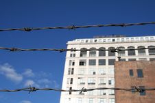Barbed Wire Urban City Stock Photos Barbed Wire Urban City Stock Photos