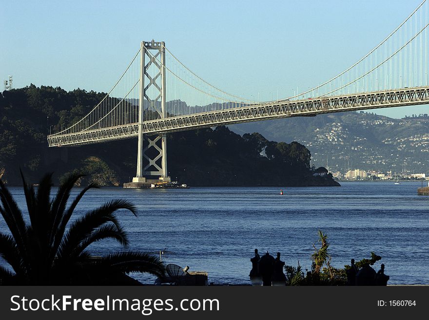 Bay Bridge at Treasure Island in San Francisco California