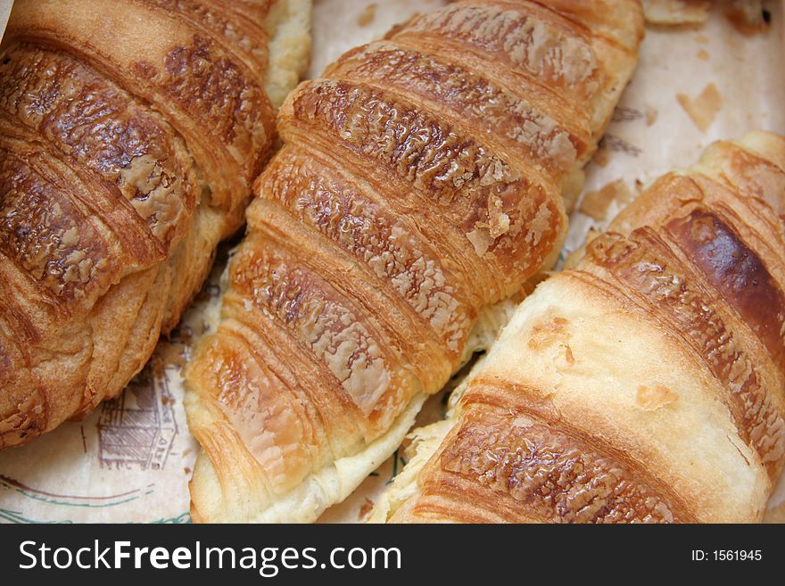 Fresh french croissants, the perfect breakfast