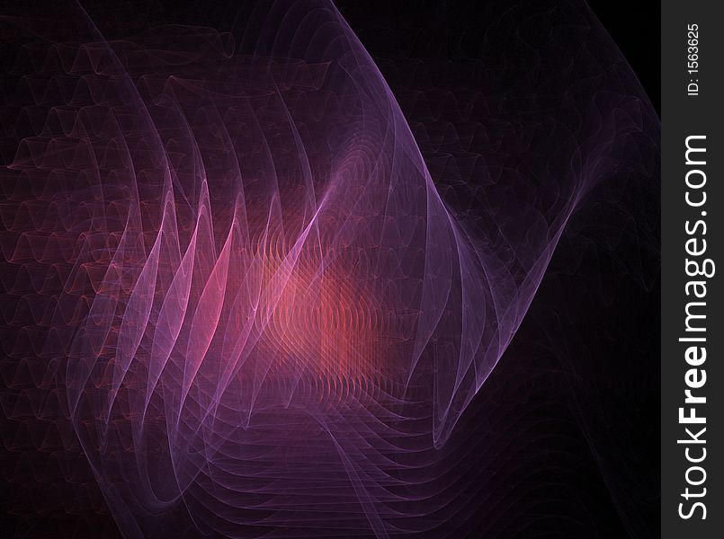 Pink and red wavy fractal background. Pink and red wavy fractal background