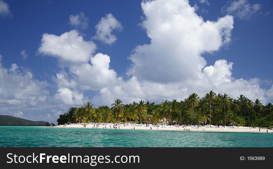 Panorama of a tropical island. Panorama of a tropical island