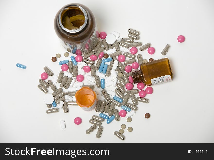 Bottles And Jars Of Medicine