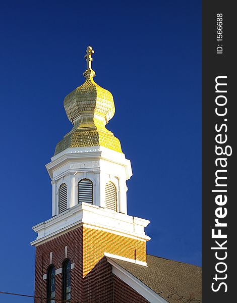 Church Steeple With Dome