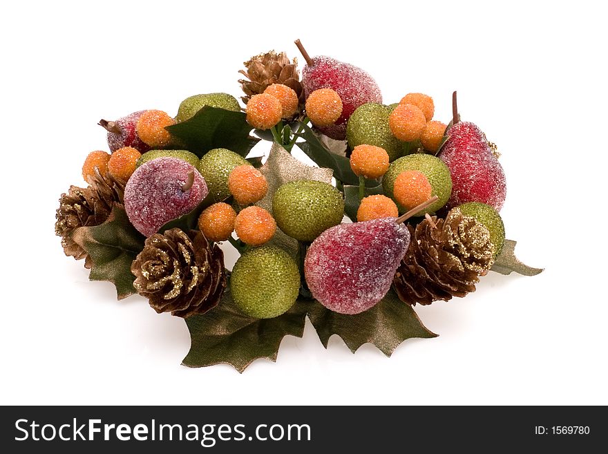 Christmas adornment on a white background. Christmas adornment on a white background.