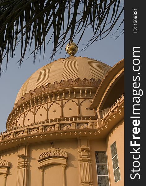 Low angle view of the dome of a temple