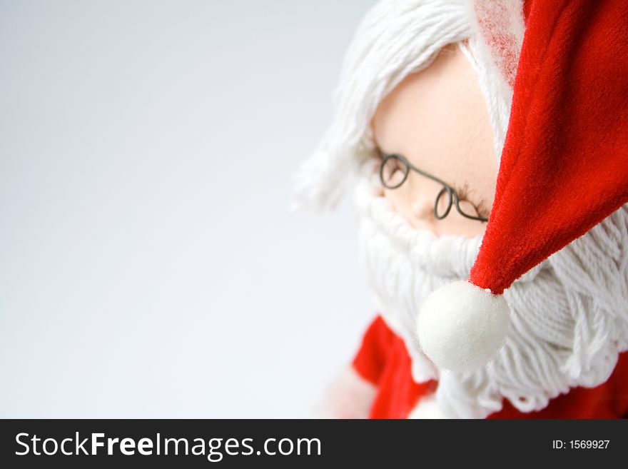 Santa Claus Christmas decoration on white background