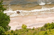 View From Above To Seashore Royalty Free Stock Images View From Above To Seashore Royalty Free Stock Images