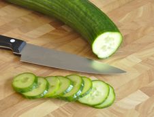 Sliced Cucumber Royalty Free Stock Images