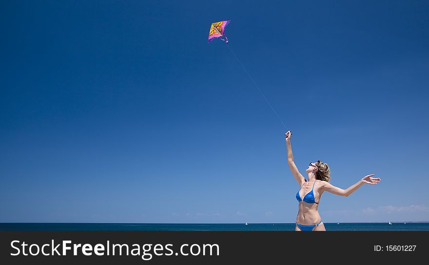 Flying a kite