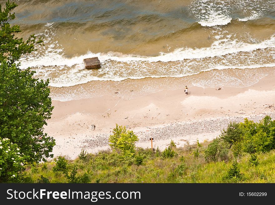 View From Above To Seashore