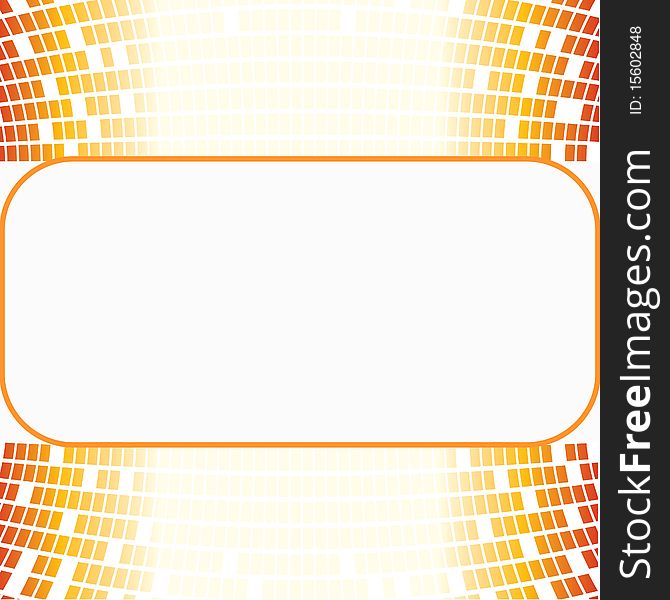 A copyspace background on a yellow orange mosaic pattern. A copyspace background on a yellow orange mosaic pattern