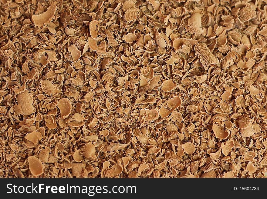 Chocolate shavings texture / background picture