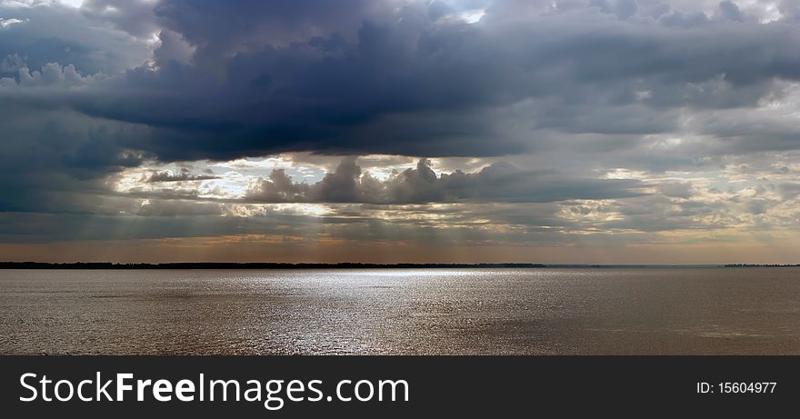 Dramatic sky with storm clouds. Dramatic sky with storm clouds