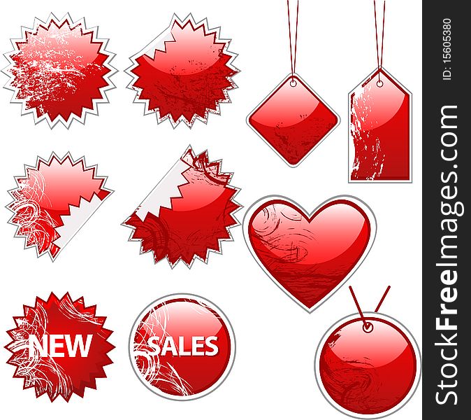 Sale and discount labels. A set of computer icons. Sale and discount labels. A set of computer icons.