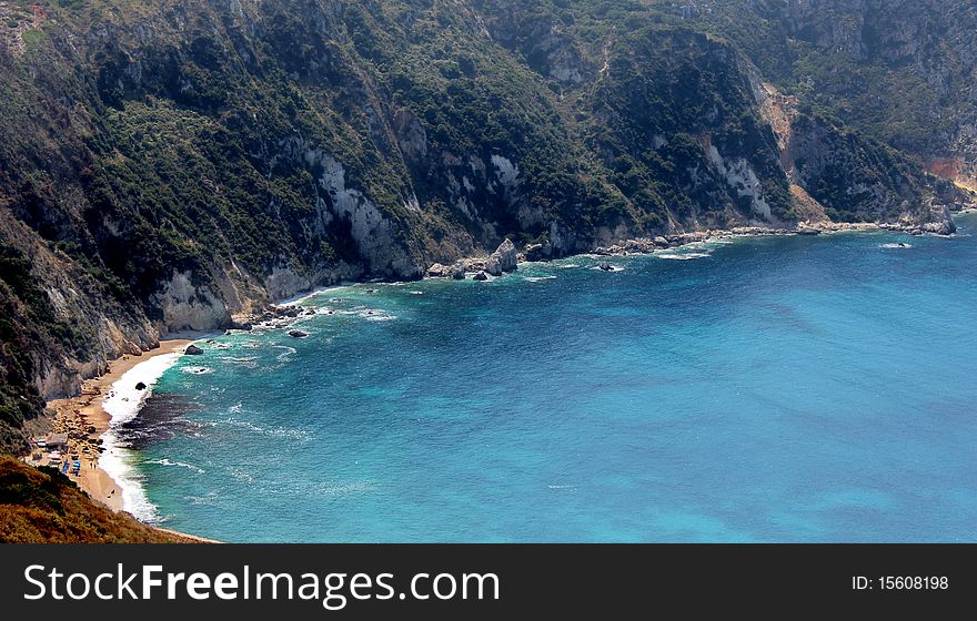 Bay at kefalonia island in greece. Bay at kefalonia island in greece