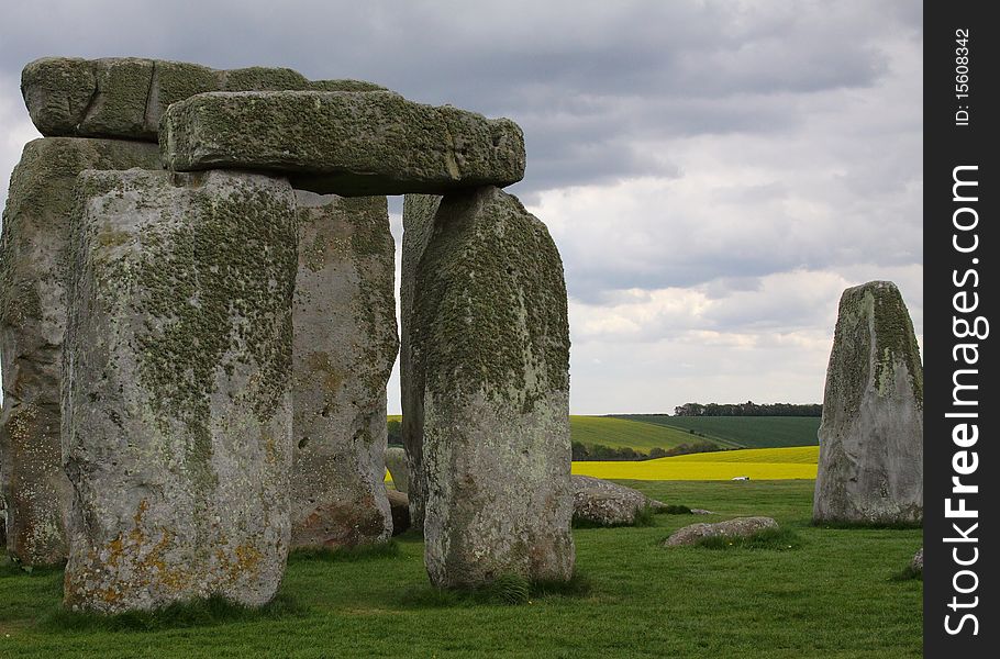 Ancient Stonehenge near Salisbury, England UK. Ancient Stonehenge near Salisbury, England UK