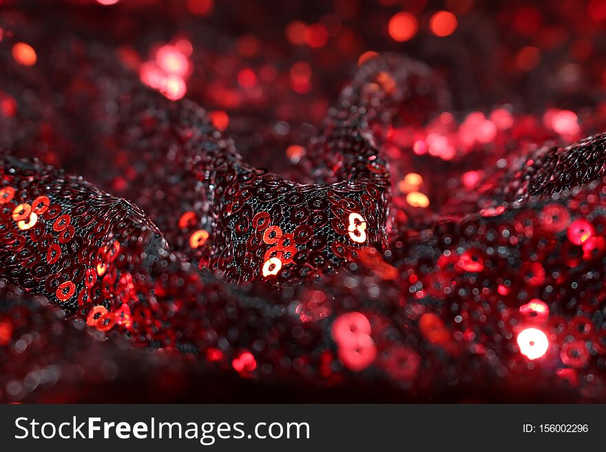 Beautiful shiny background with bokeh and sequins