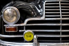 Vintage Car - Old Car - Detail On The Headlight Royalty Free Stock Photography
