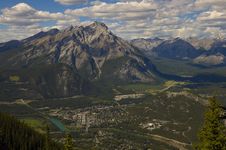 Bird S Eye View, Town Of Banff Stock Photography Bird S Eye View, Town Of Banff Stock Photography