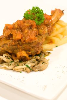 Grilled Lamb Shank Royalty Free Stock Photo Grilled Lamb Shank Royalty Free Stock Photo