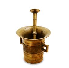 Bronze Mortar And Pestle Royalty Free Stock Image