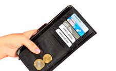 Black Wallet Stock Image