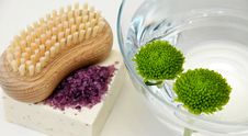 Soap Bar With Bath Salt Royalty Free Stock Photo Soap Bar With Bath Salt Royalty Free Stock Photo
