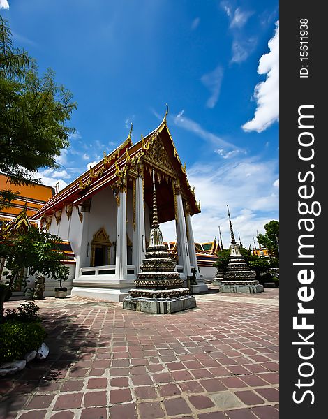 The poe temple of bangkok thailand. The poe temple of bangkok thailand