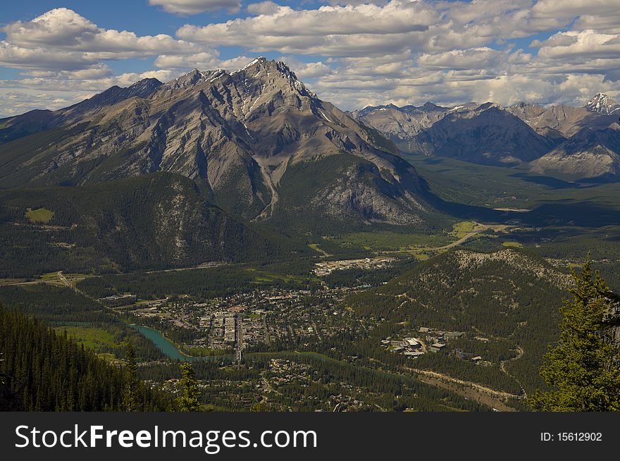 Bird S Eye View, Town Of Banff