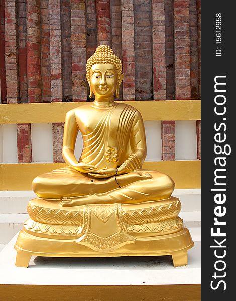 Golden Buddha in Nakonpranom Thailand