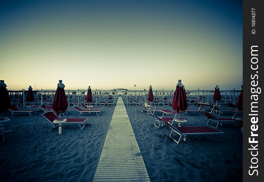 Deserted beach