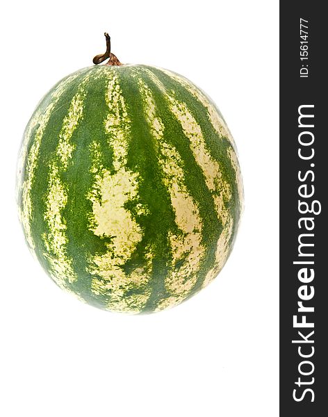 Fresh watermelon isolated on white with clipping path